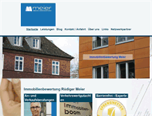 Tablet Screenshot of immobilienbewertung-hamburg.net